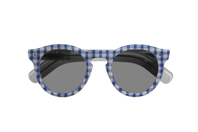COMME des GARÇONS Cutler & Gross Sunglasses Blue Red Gingham Check