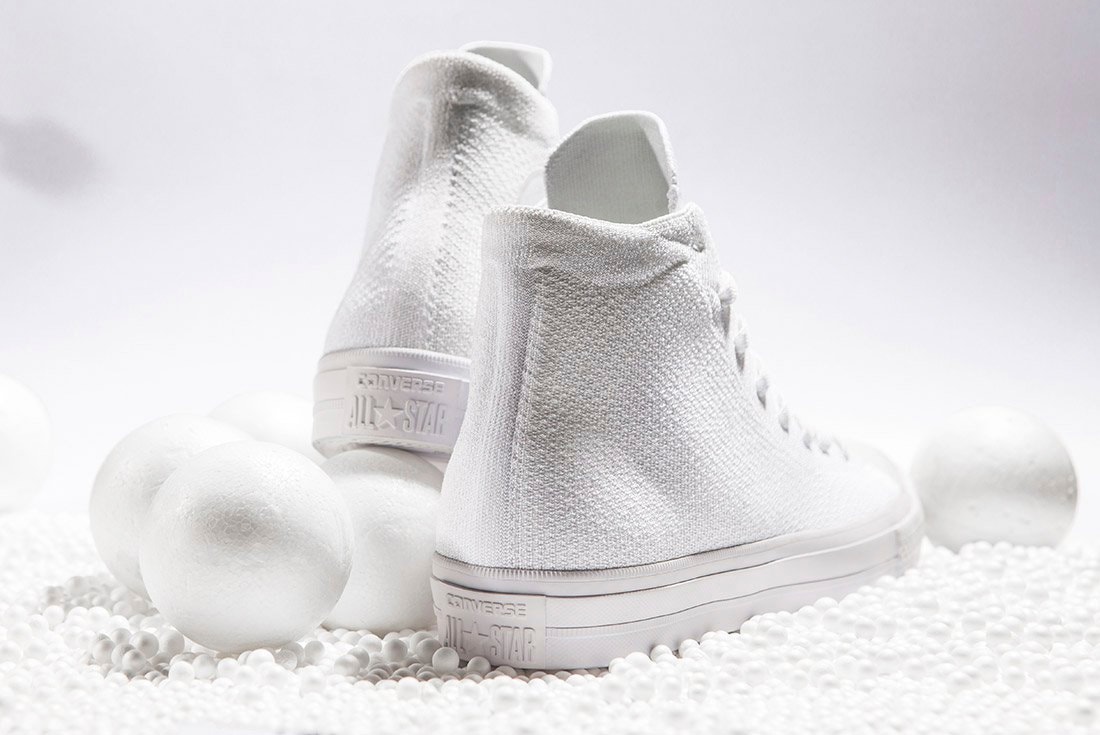 Converse Chuck Taylor All Star x Nike Flyknit All-White Hypebeast