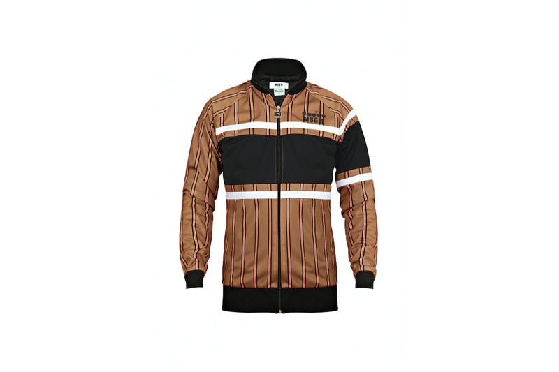 diadora msgm fw17 track jacket gold