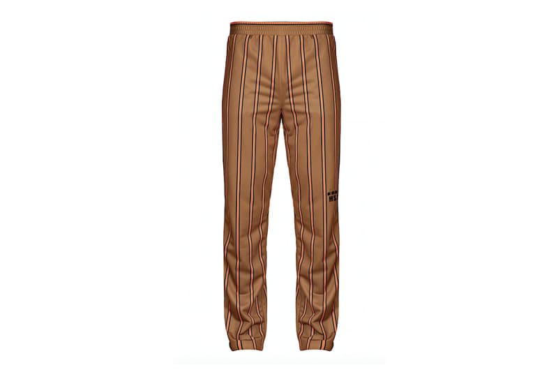 diadora msgm fw17 gold trousers