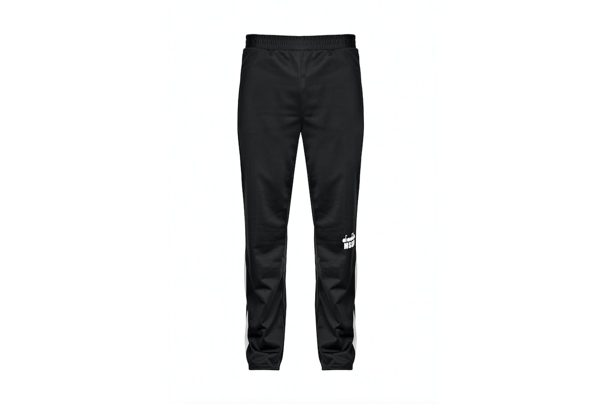 diadora msgm fw17 black trousers