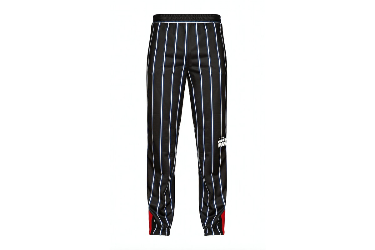 diadora msgm fw17 striped trousers
