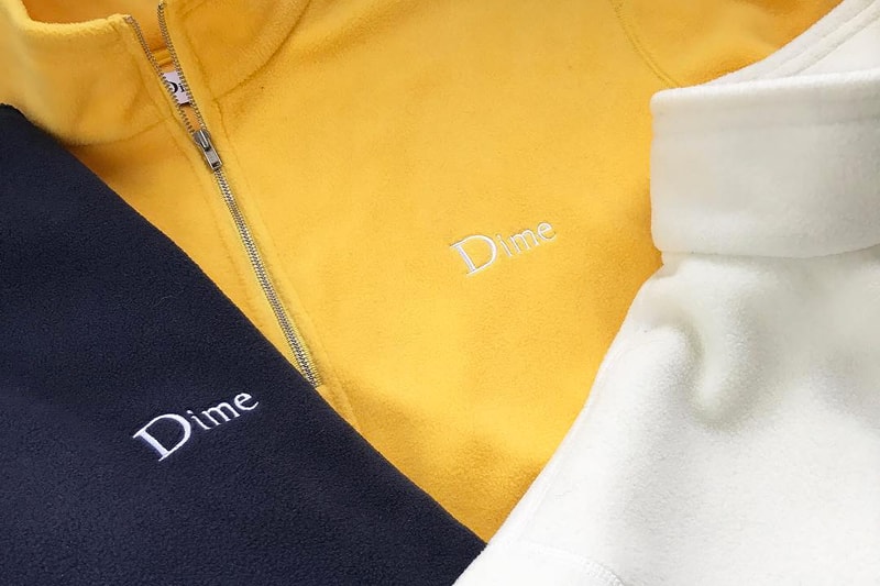 Dime yellow blue white pullover