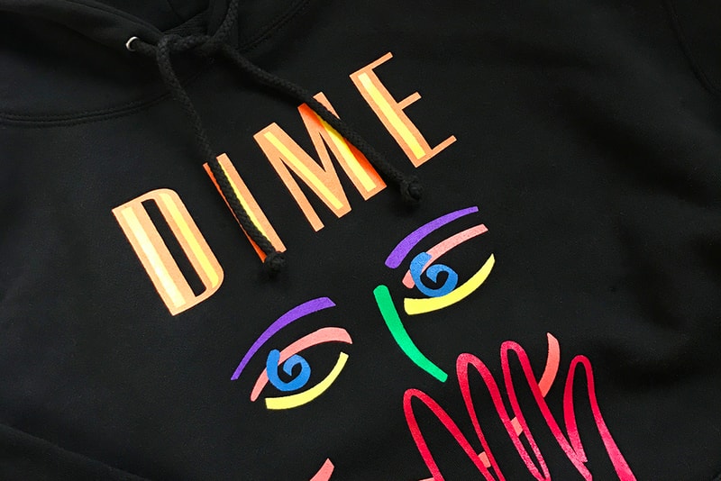 Dime yellow blue white pullover