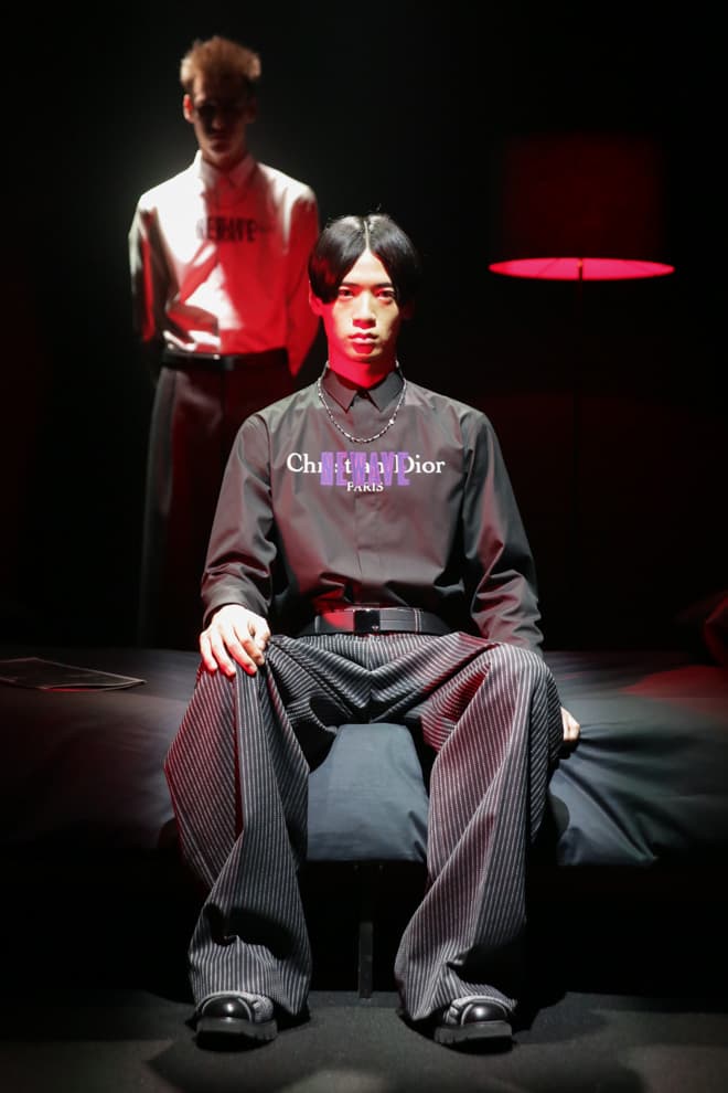 Dior Homme Pre-Fall 2017 Collection Ginza Six Black Red White