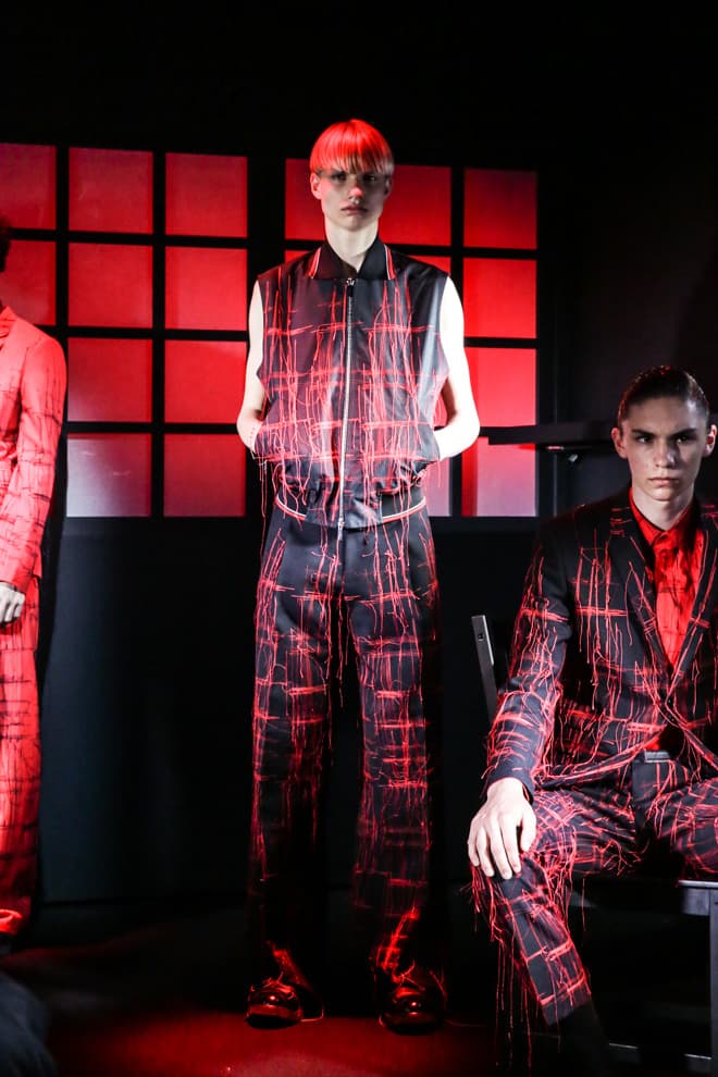Dior Homme Pre-Fall 2017 Collection Ginza Six Black Red White