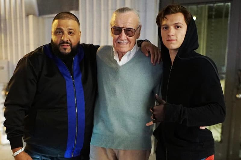 dj khaled stan lee tom holland spider man marvel
