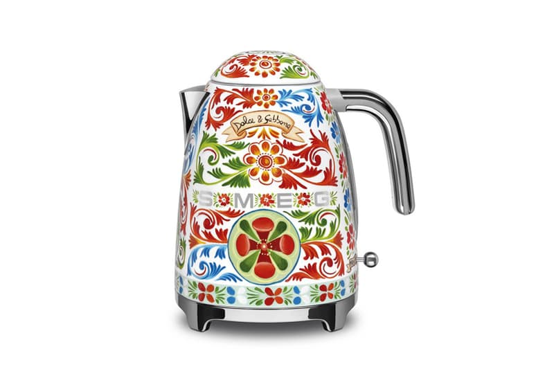 dolce & gabbana floral vibrant kitchen appliances