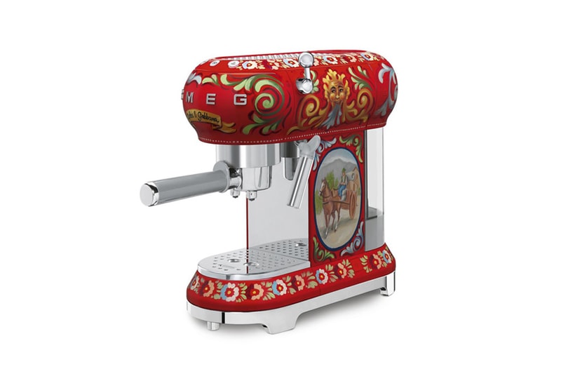 dolce & gabbana floral vibrant kitchen appliances