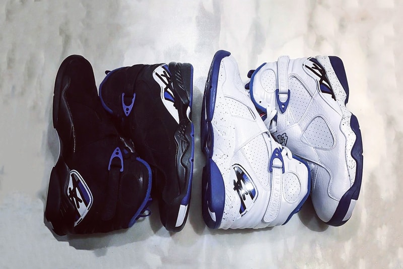 Drake OVO x Air Jordan 8 Calipari Pack University of Kentucky Owl White Black Blue