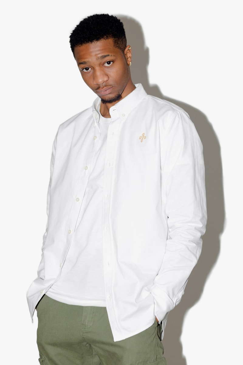ovo dress shirt OVO Corduroy Work Shirt Grey Men's - FW24