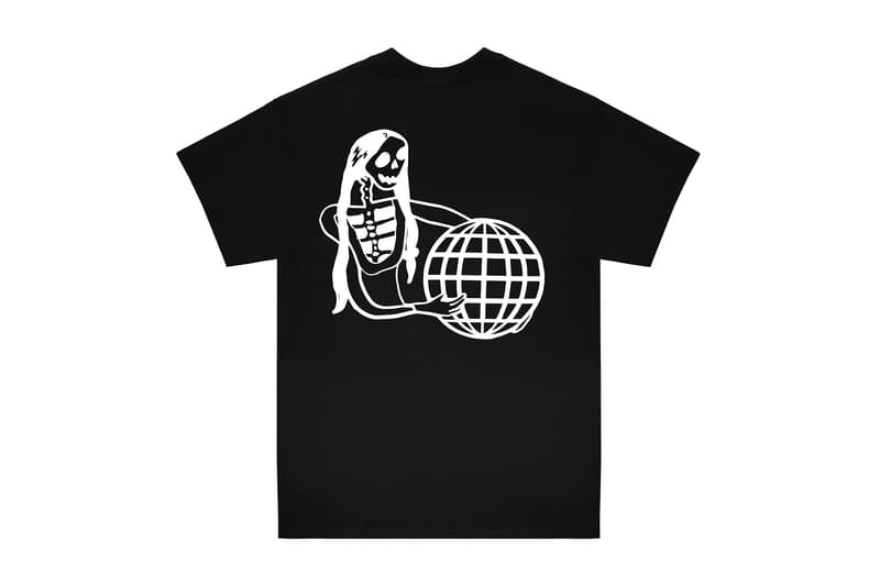 Dreamland Syndicate Black Skeleton Globe T-Shirt