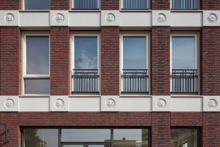 This Dutch Building Features Cheeky Emojis on Its Facade