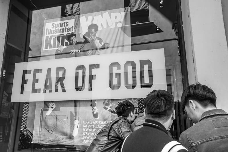 Fear of God Pop-Up Launch at Back Door Bottega