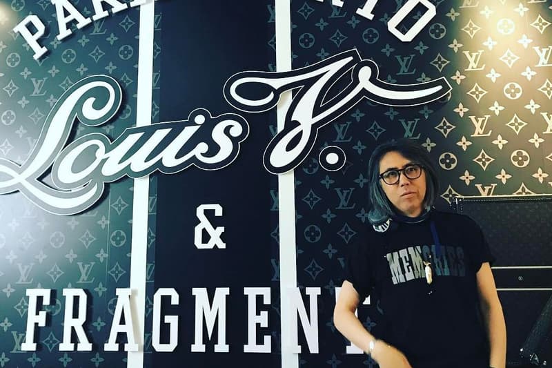 Hiroshi Fujiwara at fragment design x Louis Vuitton Pop-Up
