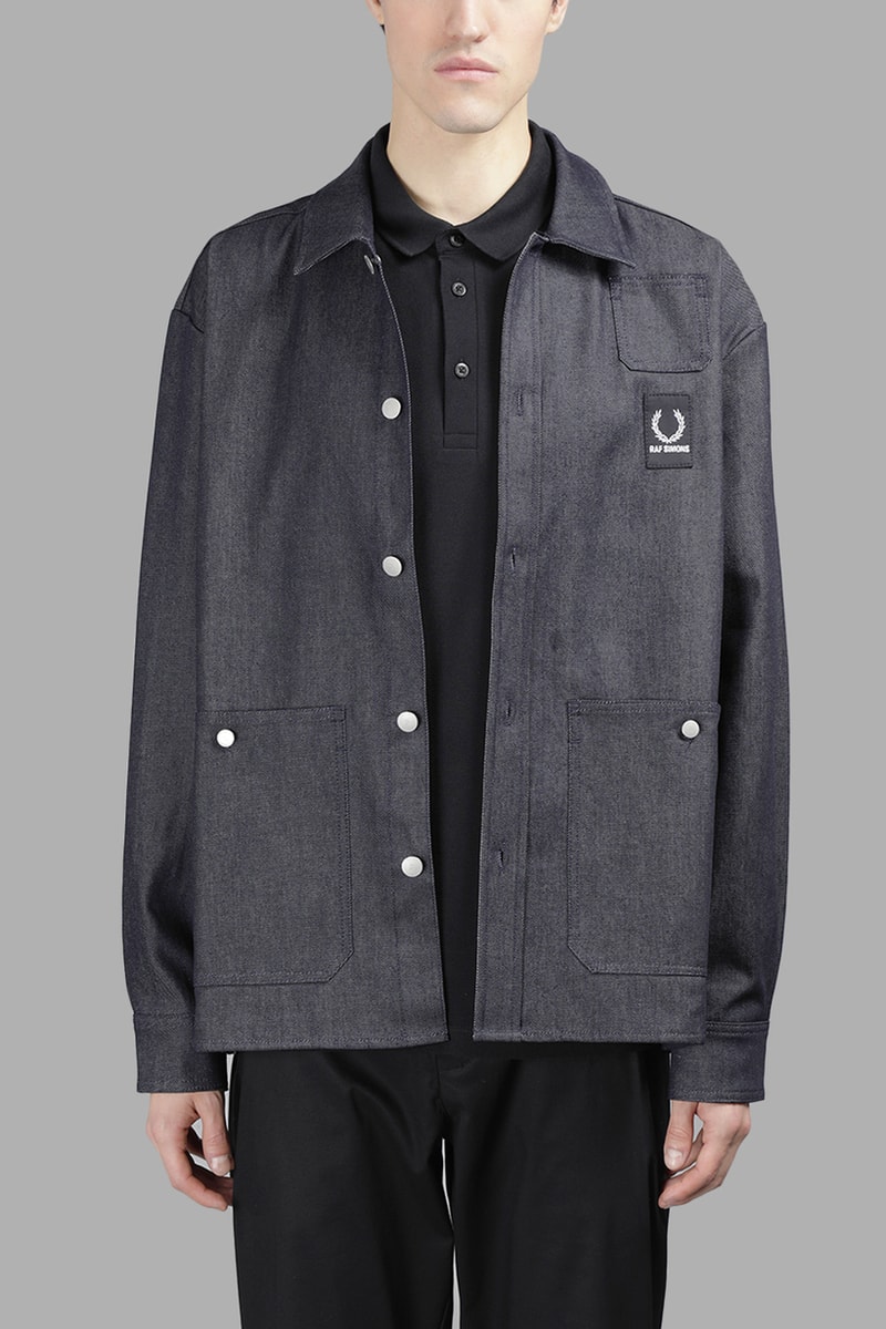 Fred Perry x Raf Simons Blue Denim Jacket