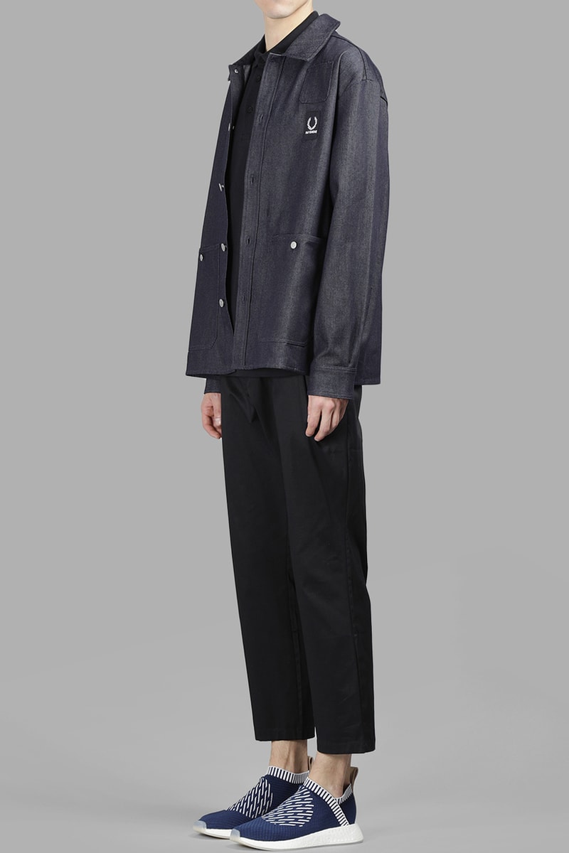 Fred Perry x Raf Simons Blue Denim Jacket