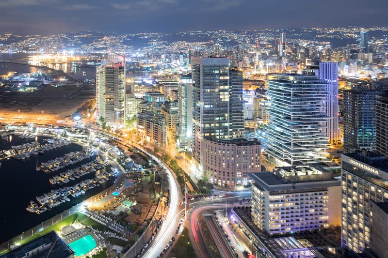 Herzog & de Meuron Beirut Tower At Night