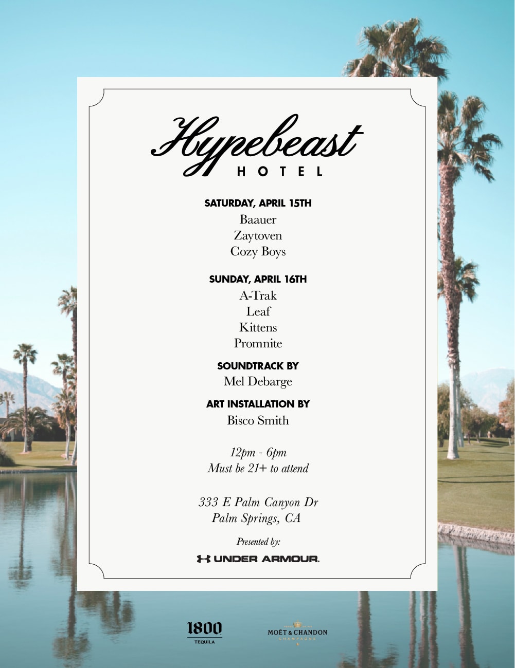 HYPEBEAST Hotel Party April 15 16 2017