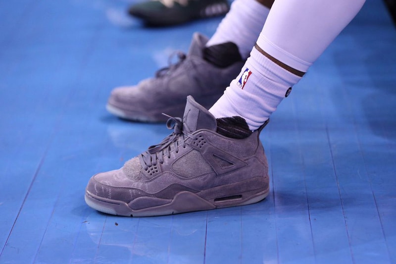 Gary Payton II KAWS Air Jordan 4 NBA Game Milwaukee Bucks Basketball Oklahoma City Thunder
