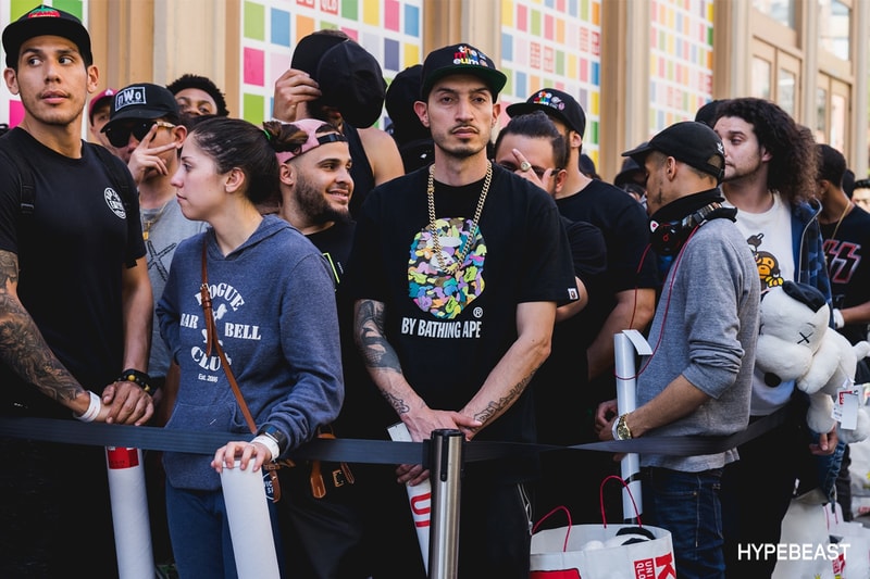 KAWS Peanuts Uniqlo SoHo NYC Store Signing