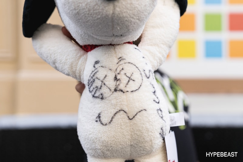 KAWS Peanuts Uniqlo SoHo NYC Store Signing
