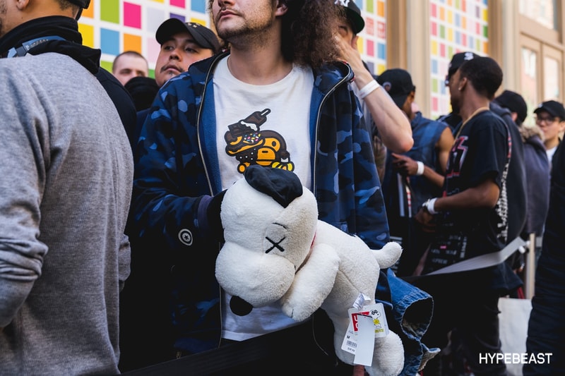 KAWS Peanuts Uniqlo SoHo NYC Store Signing