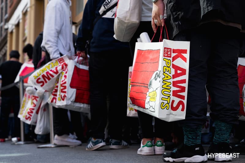 KAWS Peanuts Uniqlo SoHo NYC Store Signing