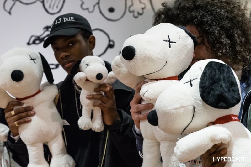 KAWS Peanuts Uniqlo SoHo NYC Store Signing