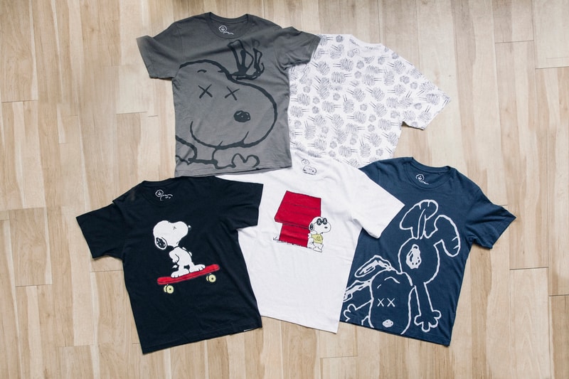KAWS  'Peanuts' Uniqlo UT Collection Snoopy Woodstock