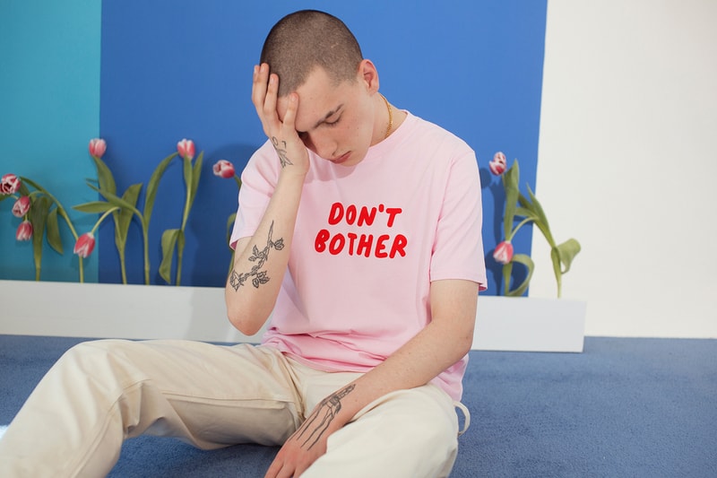Lazy Oaf Summer 2017 Don't Bother Pink T-Shirt