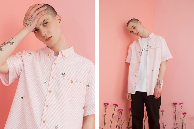 Lazy Oaf Summer 2017 Pink Palm Tree Shirt