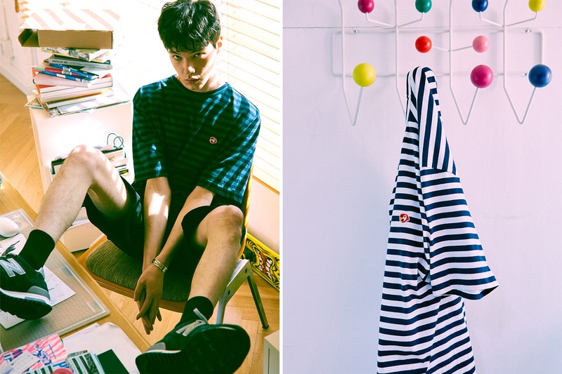 LIFUL Summer 2017 Lookbook Green T Blue/White T