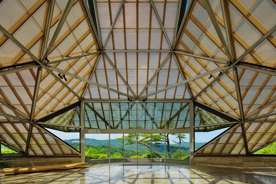The Louis Vuitton Cruise 2018 Fashion Show at the Miho Museum near Kyoto,  Japan