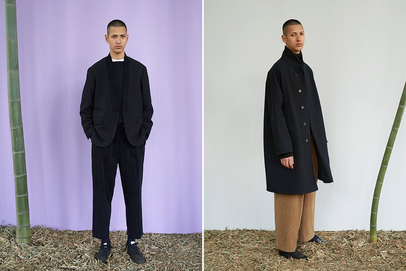 MARKWARE 2017 Fall/Winter Lookbook Conveys Sophisticated Proportions Beige Outerwear Japanese Shunsuke Ishikawa