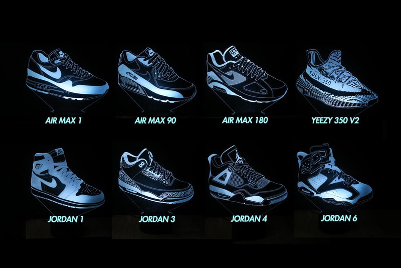 MK Neon Sneaker LED Lights adidas YEEZY BOOST 350 V2 Air Jordan 1 Nike Air Max 1 Homeware Decor