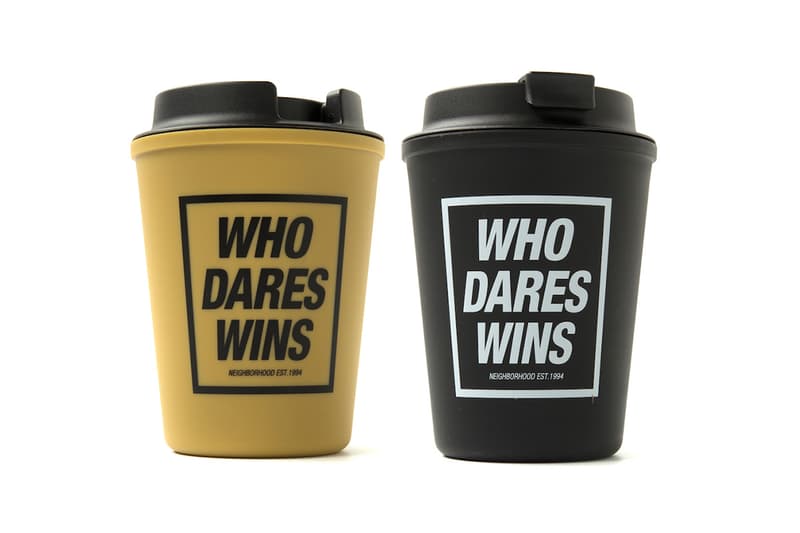 NEIGHBORHOOD x Rivers Wallmug Demita WHO DARES WINS Brown Olive Black White