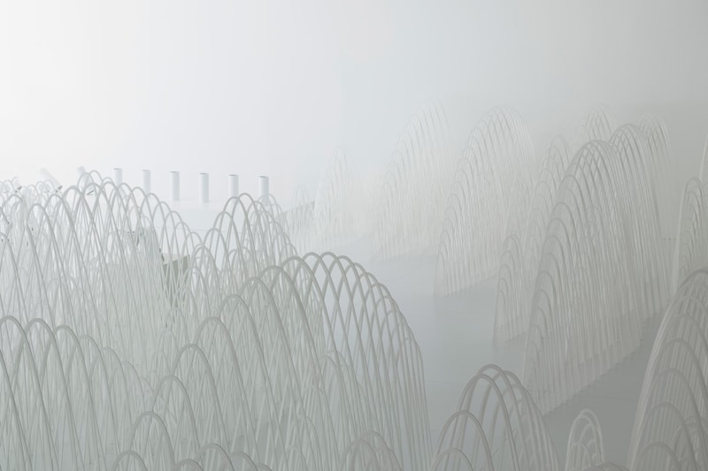 Nendo Jil Sander Milan Design Week Invisible Outlines 80 Sheets of Mountains Jellyfish Vases