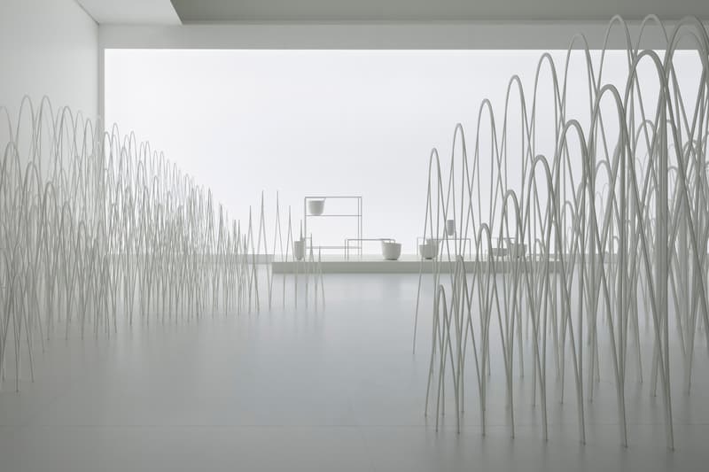 Nendo Jil Sander Milan Design Week Invisible Outlines 80 Sheets of Mountains Jellyfish Vases