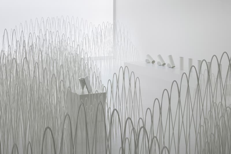 Nendo Jil Sander Milan Design Week Invisible Outlines 80 Sheets of Mountains Jellyfish Vases