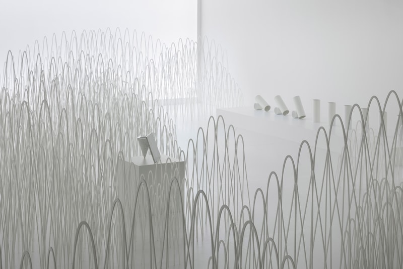 Nendo Jil Sander Milan Design Week Invisible Outlines 80 Sheets of Mountains Jellyfish Vases