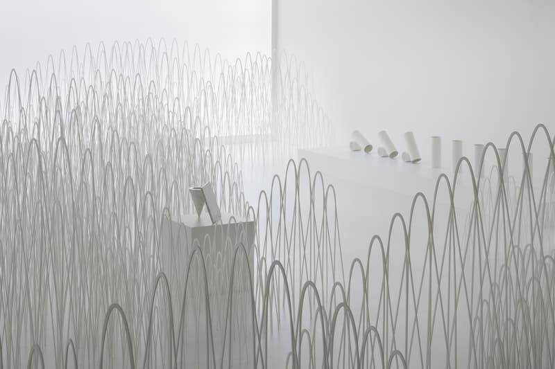 Nendo Jil Sander Milan Design Week Invisible Outlines 80 Sheets of Mountains Jellyfish Vases