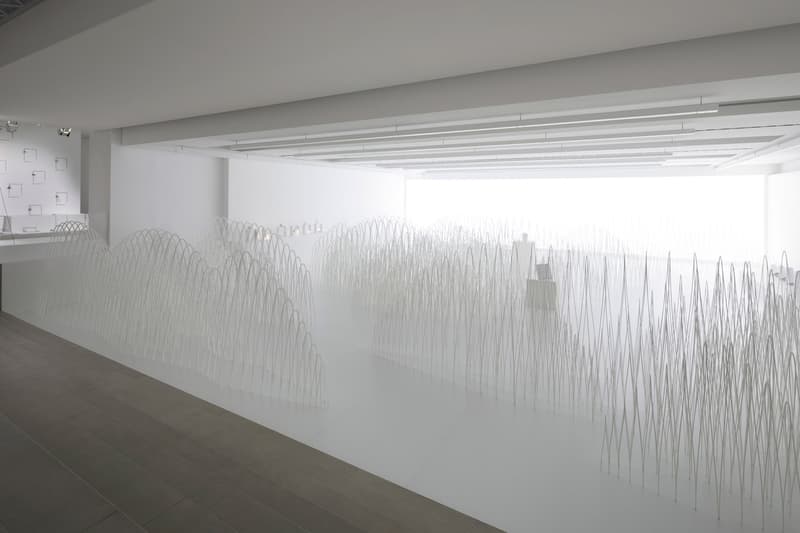 Nendo Jil Sander Milan Design Week Invisible Outlines 80 Sheets of Mountains Jellyfish Vases