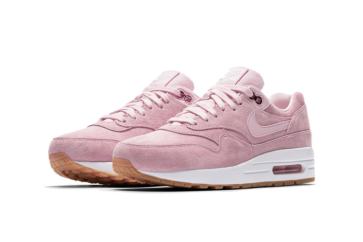 pink and white air max 1