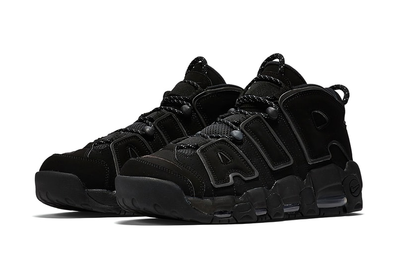 Nike air uptempo triple black sneaker