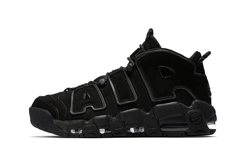 Nike air uptempo triple black sneaker