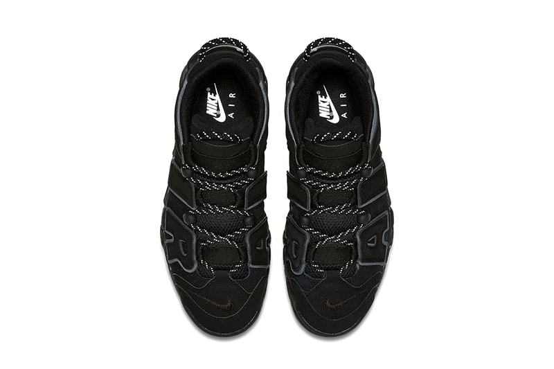 Nike air uptempo triple black sneaker