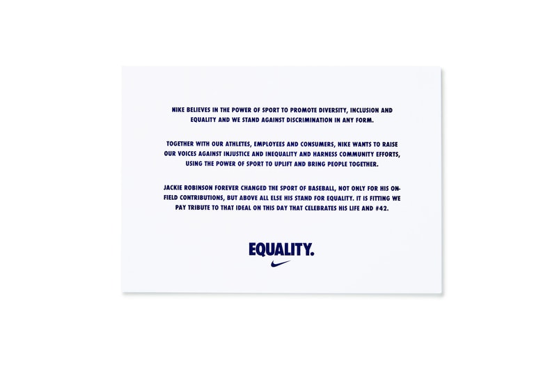Nike Equality Jackie Robinson Black White