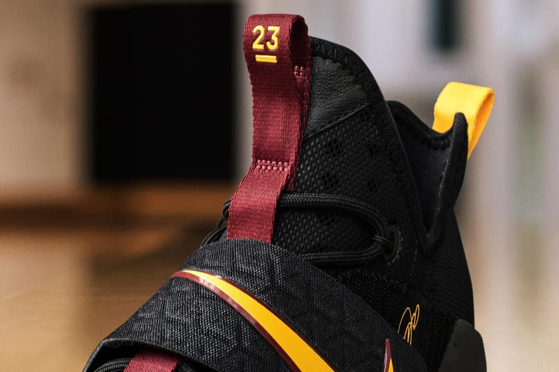 Nike LeBron 14 PE Black Wine Gold