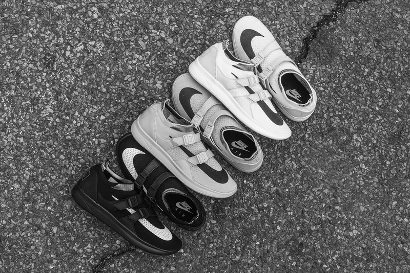 NikeLab Air Sockracer Flyknit Black Sail Pale Grey